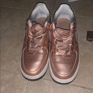 Rose Gold Air Force Ones